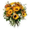 Slunečnice a eustoma